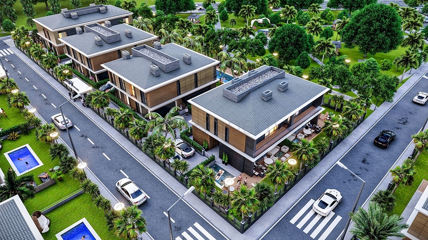 Инвестиционный проект вилл в микрорайоне Эрменек - Анталия 