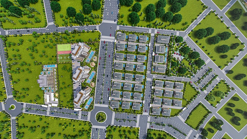 Инвестиционный проект вилл в микрорайоне Эрменек - Анталия 