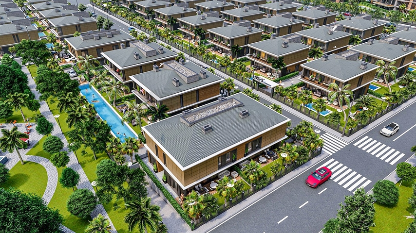 Инвестиционный проект вилл в микрорайоне Эрменек - Анталия 