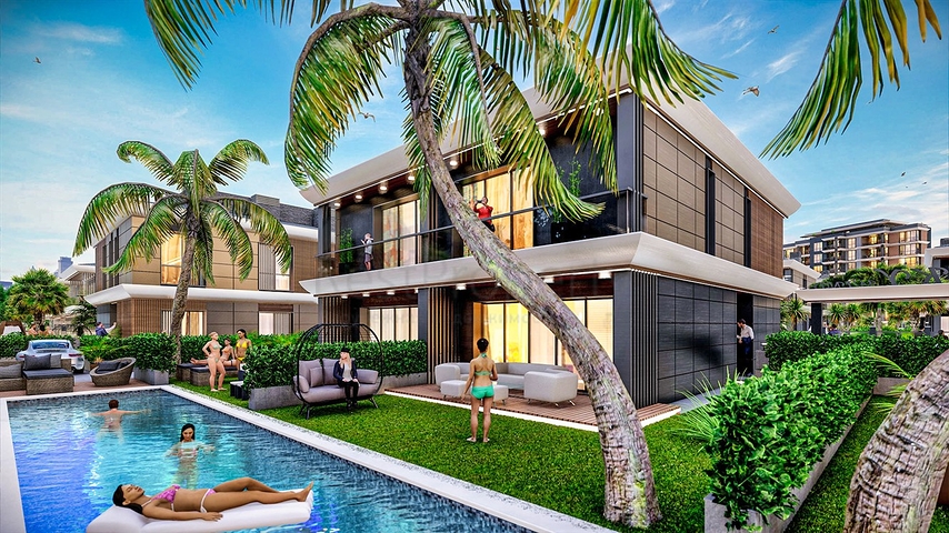 Инвестиционный проект вилл в микрорайоне Эрменек - Анталия 