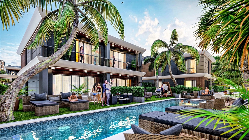 Инвестиционный проект вилл в микрорайоне Эрменек - Анталия 