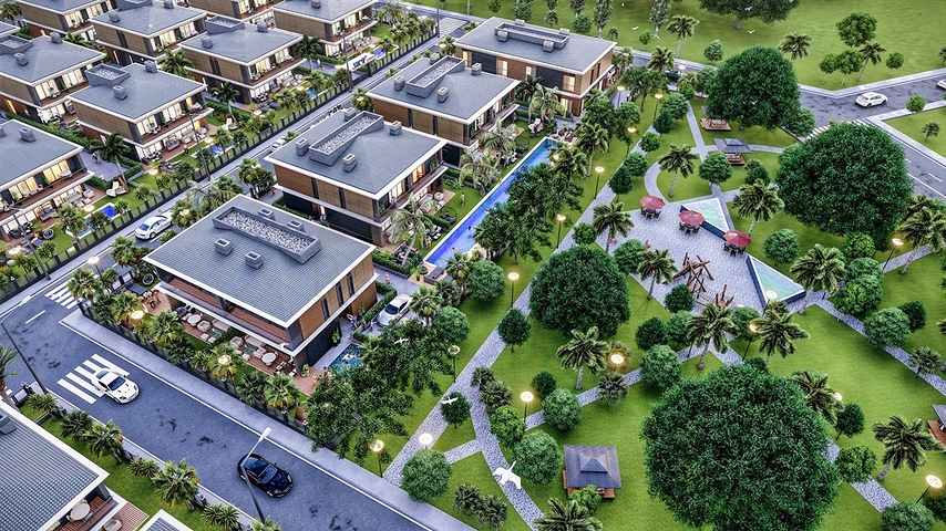 Инвестиционный проект вилл в микрорайоне Эрменек - Анталия 