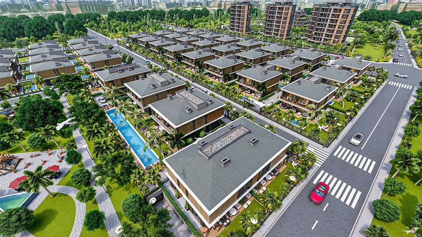 Инвестиционный проект вилл в микрорайоне Эрменек - Анталия 