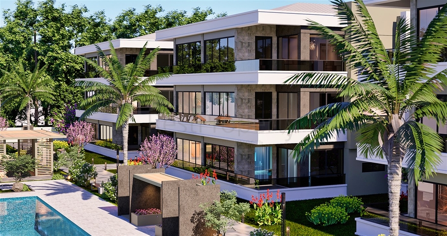 Квартира планировки 4+1 в районе Дошемеалты - Анталия 