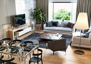 Квартира планировки 4+1 в районе Дошемеалты - Анталия 