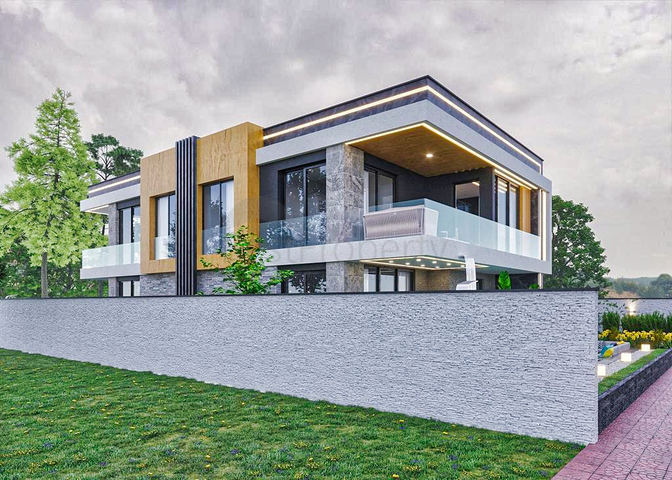 Вилла планировки 4+1 в районе Дошемеалты - Анталия 