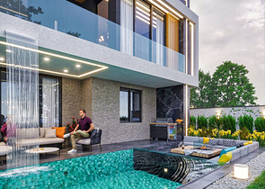 Вилла планировки 4+1 в районе Дошемеалты - Анталия 