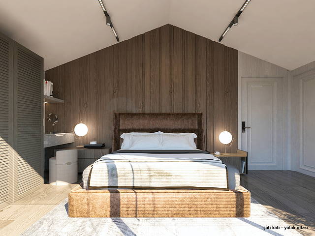 Вилла планировки 4+1 в микрорайоне Алтынкале - Анталия 