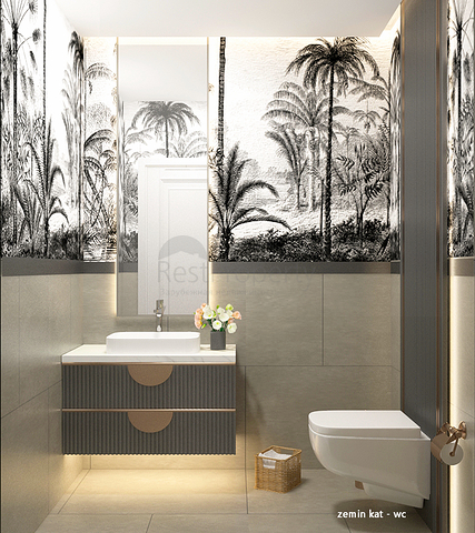 Вилла планировки 4+1 в микрорайоне Алтынкале - Анталия 