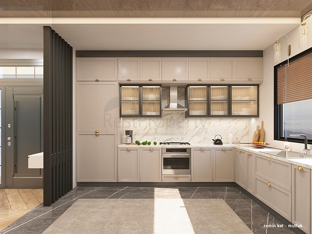 Вилла планировки 4+1 в микрорайоне Алтынкале - Анталия 