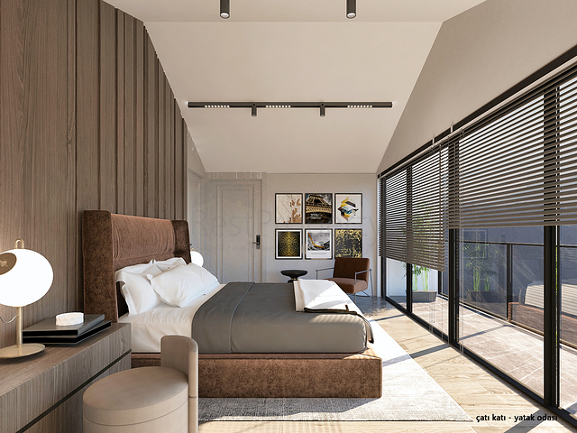 Вилла планировки 4+1 в микрорайоне Алтынкале - Анталия 