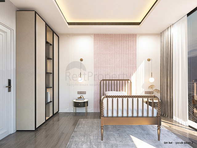 Вилла планировки 4+1 в микрорайоне Алтынкале - Анталия 