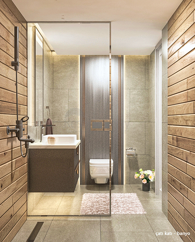 Вилла планировки 4+1 в микрорайоне Алтынкале - Анталия 