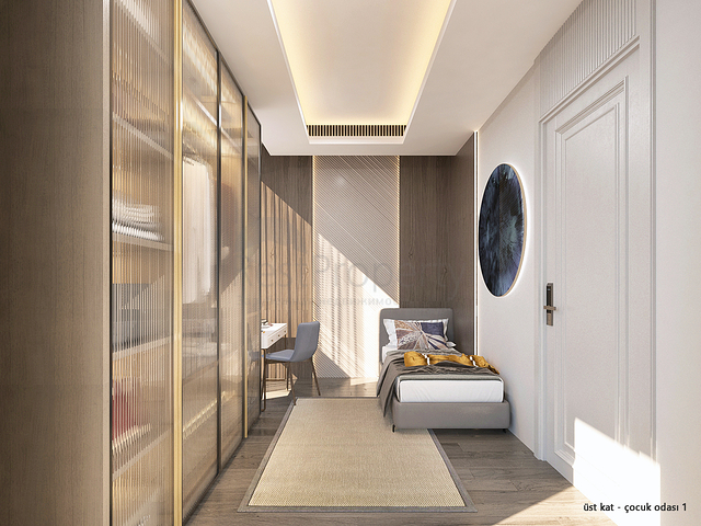 Вилла планировки 4+1 в микрорайоне Алтынкале - Анталия 