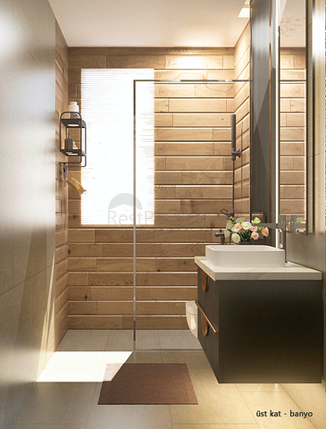 Вилла планировки 4+1 в микрорайоне Алтынкале - Анталия 