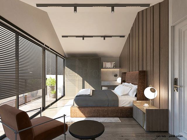 Вилла планировки 4+1 в микрорайоне Алтынкале - Анталия 