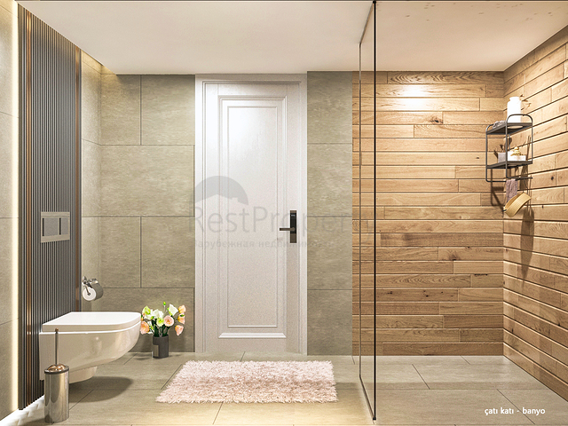 Вилла планировки 4+1 в микрорайоне Алтынкале - Анталия 