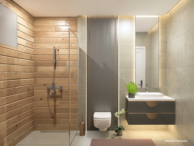 Вилла планировки 4+1 в микрорайоне Алтынкале - Анталия 