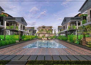 Вилла планировки 4+1 в микрорайоне Алтынкале - Анталия 