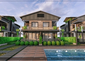 Вилла планировки 4+1 в микрорайоне Алтынкале - Анталия 