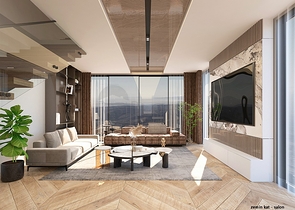 Вилла планировки 4+1 в микрорайоне Алтынкале - Анталия 