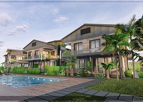 Вилла планировки 4+1 в микрорайоне Алтынкале - Анталия 