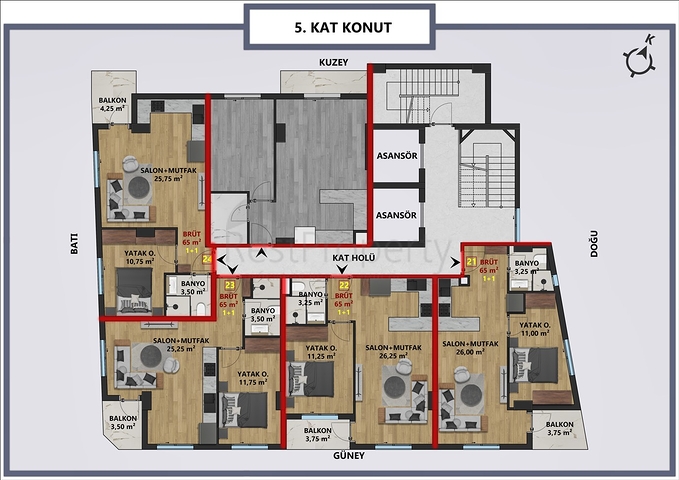 Инвестиционный проект в центре города Анталия 