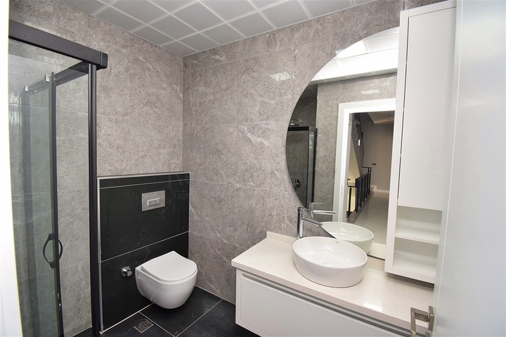 Вилла планировки 3+1 в микрорайоне Эрменек - Анталия 