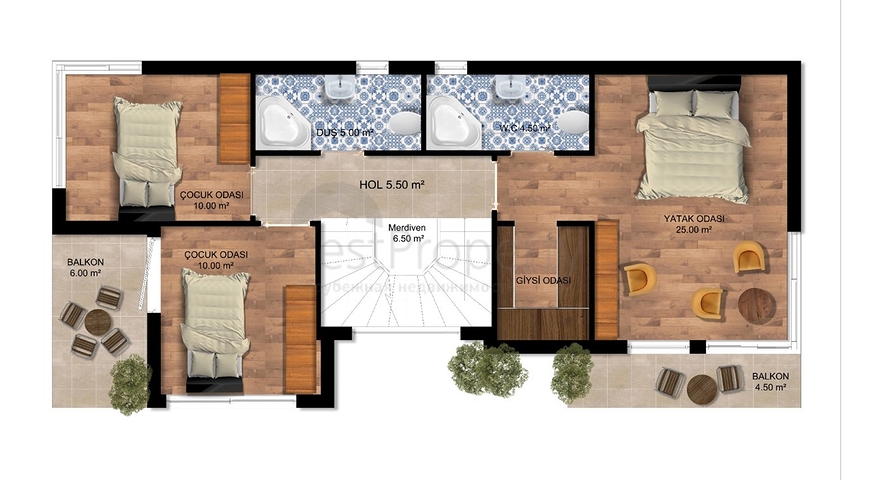 Виллы планировки 4+1 в районе Сиде - Анталия 