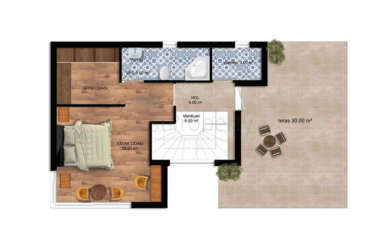 Виллы планировки 4+1 в районе Сиде - Анталия 