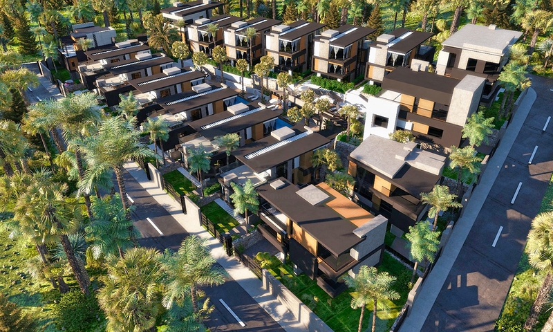 Виллы планировки 4+1 в районе Сиде - Анталия 