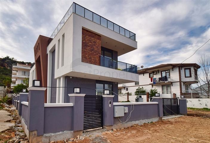 Вилла планировки 4+1 в микрорайоне Эрменек - Анталия 