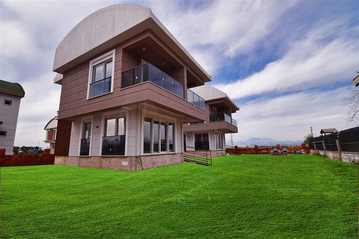 Вилла планировки 3+1 в микрорайоне Богазкент - Анталия 