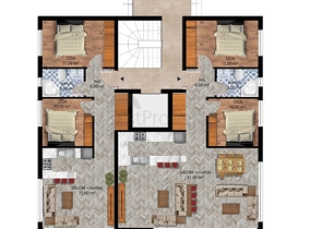 Квартиры планировки 2+1,3+1 и 4+1 дуплекс в микрорайоне Хурма - Анталия 