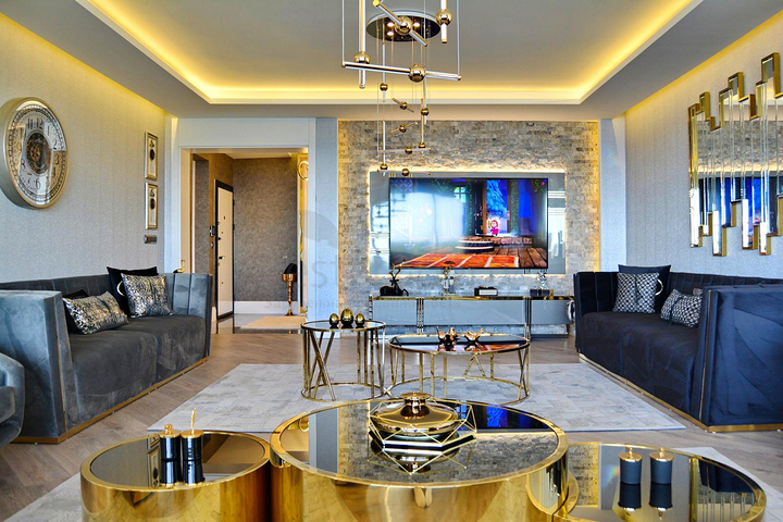 Квартира планировки 3+1 в микрорайоне Бахчели Эвлерь - Анталия 