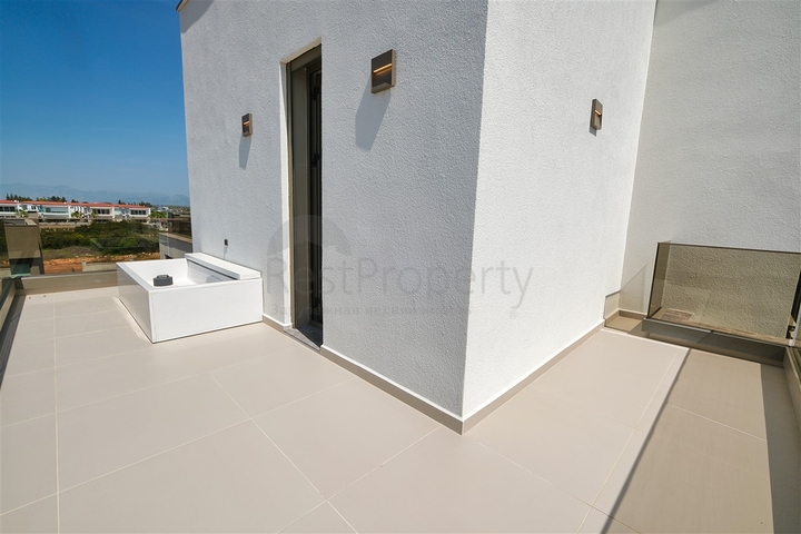 Вилла планировки 4+2 в микрорайоне Алтынкале - Анталия 