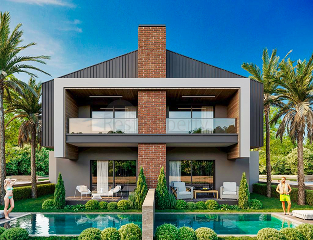 Виллы в комплексе планировки 4+1 в районе Дошемеалты - Анталия 