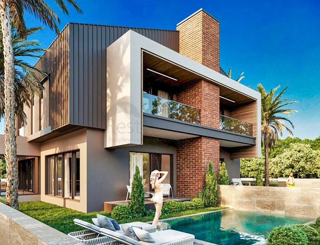 Виллы в комплексе планировки 4+1 в районе Дошемеалты - Анталия 