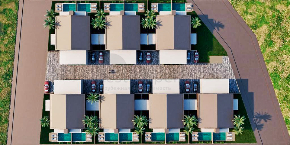 Виллы в комплексе планировки 4+1 в районе Дошемеалты - Анталия 