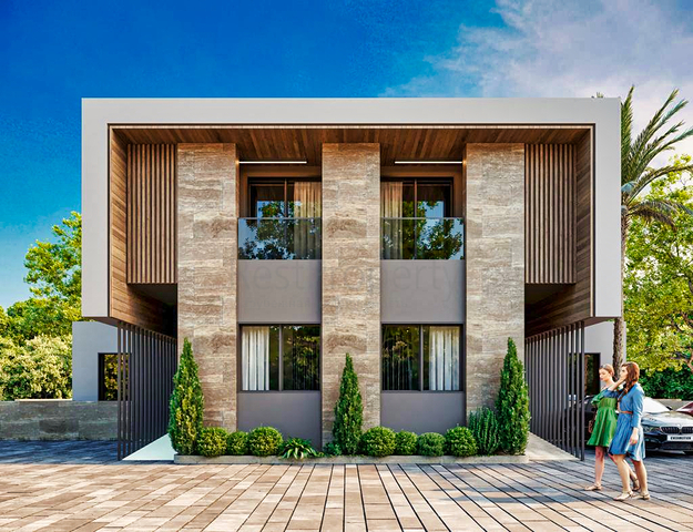 Виллы в комплексе планировки 4+1 в районе Дошемеалты - Анталия 