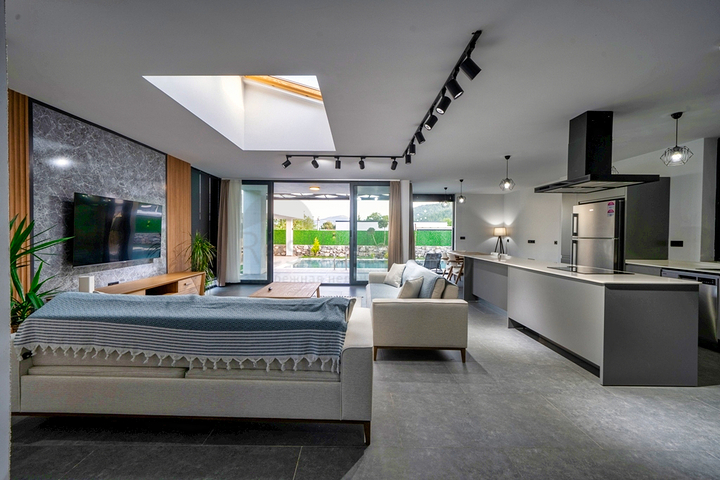 Вилла планировки 3+1 в районе Фетхие - Анталия 