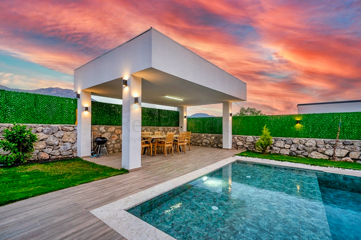 Вилла планировки 3+1 в районе Фетхие - Анталия 