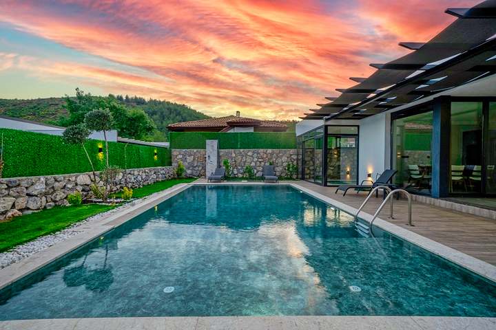 Вилла планировки 3+1 в районе Фетхие - Анталия 