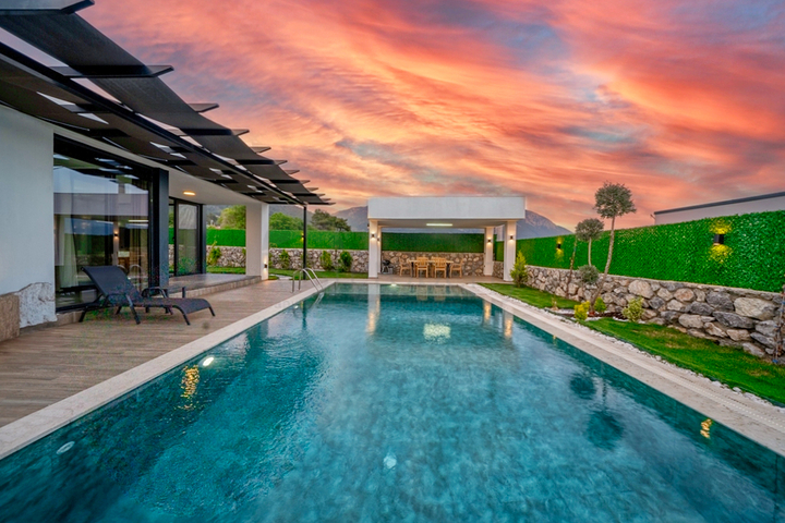 Вилла планировки 3+1 в районе Фетхие - Анталия 