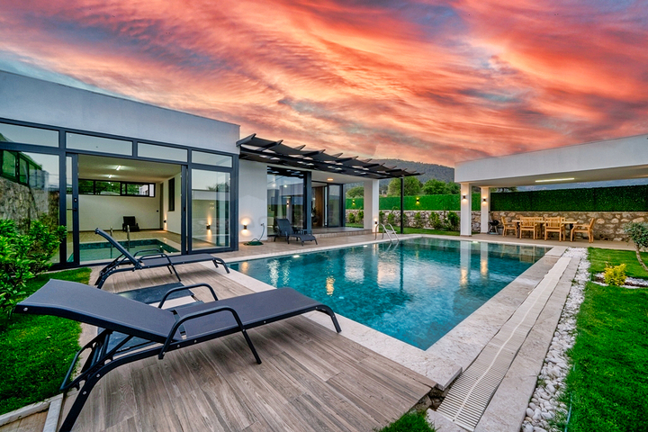 Вилла планировки 3+1 в районе Фетхие - Анталия 