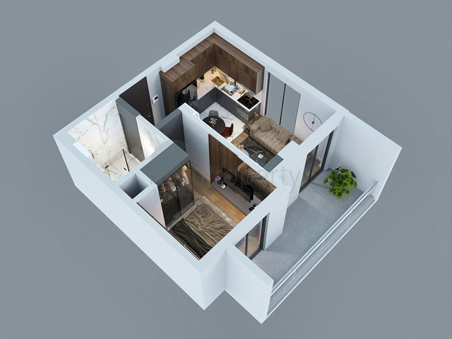 Квартиры планировки 1+1 в районе Алтынташ - Анталия 