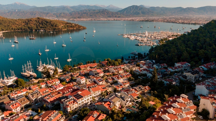 Вилла планировки 5+1 в районе Фетхие - Анталия 