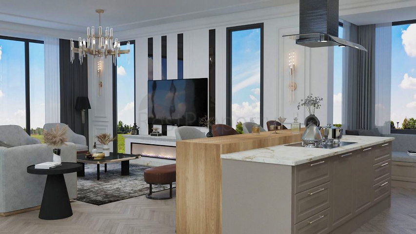 Вилла планировки 4+1 в районе Фетхие - Анталия 