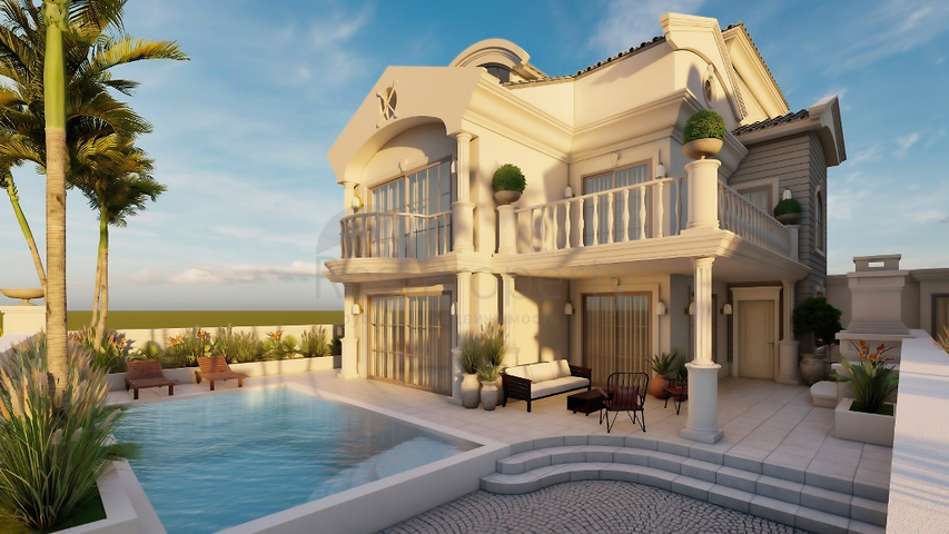 Вилла планировки 4+1 в районе Фетхие - Анталия 