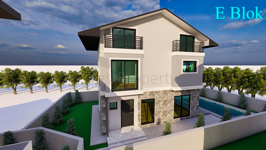 Виллы планировки 4+1 в районе Фетхие - Анталия  Виллы планировки 4+1 в районе Фетхие - Анталия